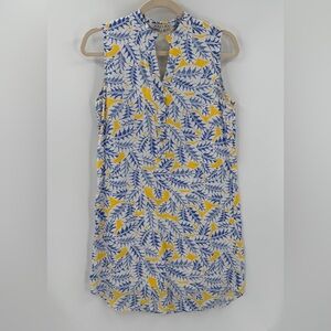 Joy Joy Vine Print Sleeveless Summer Dress Small